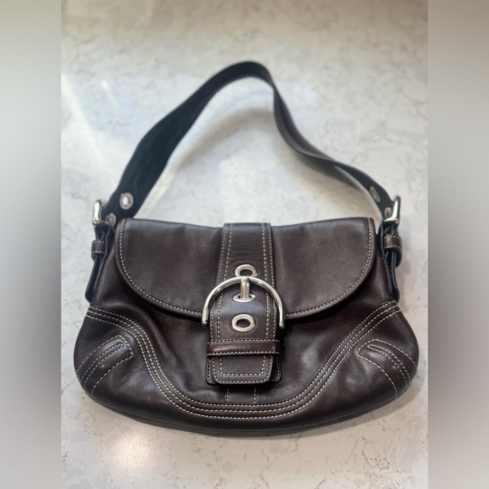 Coach brown vintage buckle bag